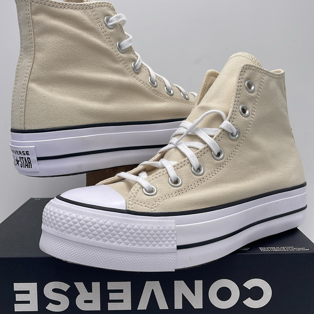 Converse WMNS Cream High-Top Platform Sneakers A08214F
CTAS LIFT HI
NATURAL IVOR - Picture 10 of 16